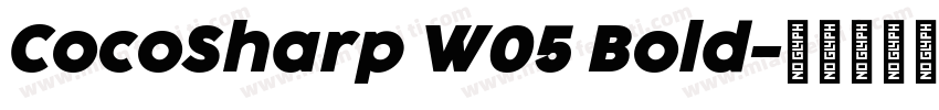 CocoSharp W05 Bold字体转换